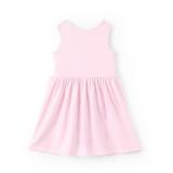 Disney Minnie Mouse Toddler Girl Dress Sweet Floral Pattern Casual Sundress Sleeveless Summer Outfit School Holiday Clothes Pink 5-6 Years