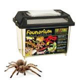 Exo Terra Faunarium, Plastic Reptile Terrarium, Small, PT2255 *missing lid*