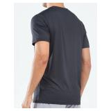 NORTHYARD Menfts Workout Gym T-Shirts Lightweight Running Athletic Short Sleeve Quick Dry Shirt Tops Darkgrey 2XL