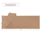 Nestl Body Pillow Cover Soft Pillowcase Lightweight Mocha Microfiber 20x54 Inches Envelope Closure