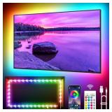 KANTUTOE LED Lights for TV, 19.68ft LED Backlights for 65-80in TV, RGB TV Backlight with Music Sync Bluetooth APP and Remote Control TV Lights Strip USB Powered LED Lights for Bedroom, Gaming
