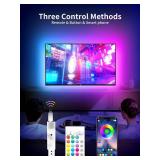 KANTUTOE LED Lights for TV, 19.68ft LED Backlights for 65-80in TV, RGB TV Backlight with Music Sync Bluetooth APP and Remote Control TV Lights Strip USB Powered LED Lights for Bedroom, Gaming