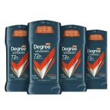 Degree Men Antiperspirant Deodorant Adventure Antiperspirant For Men With MotionSense Technology 2.7 oz, Pack of 4