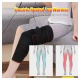 Heated Leg Warmer, Electric Heating Pad for Thigh and Knee and Calf Therapy Heated Knee Brace Calf Warmer for Better Circulation, Pain Relief, Adjustable Size