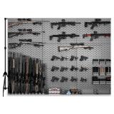 QICAIYUN Firearms Wall Background Gun Photography Backdrop Weapons Warehouse Photo Backdrop for Party Room Decoration Boy Portrait Photo Background Studio Props Banner 7x5 YUNBDJ536