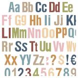 268 Pcs 5ftft Bulletin Board Letters Colorful Alphabet Letters Numbers and Punctuation Cutouts Letters for Bulletin Board Wall Bulletin Board Set for Display Board Chalkboard Classroom (Pastel Color)