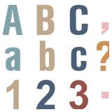 268 Pcs 5ftft Bulletin Board Letters Colorful Alphabet Letters Numbers and Punctuation Cutouts Letters for Bulletin Board Wall Bulletin Board Set for Display Board Chalkboard Classroom (Pastel Color)