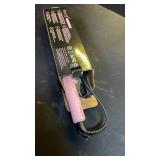 FARERY Mini Thermal Brush 3 Temperature Adjustable, 34 Inch Travel Curling Iron for Short Hair, Heated Round Brush for Touch ups and Small Curls, Travel Size Curling Wand, Dual Voltage, Pink