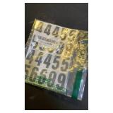 1.5 inch Self Adhesive Numbers for Mailbox, House Numbers, Reflective Mailbox Number, Trash Cans Number, for Outside, 60 PCS (BlackWhite)