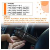 CBS2293 Windshield Wiper Switch Turn Signal Switch Control Replaces Fits for Ford F150 2015-2020, F250 F350 F450 Super Duty 2017-2022, F650750 2021-2023, Multifunction Switches, OEnumber FL3Z13K359AA