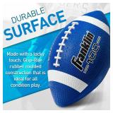 Franklin Sports Grip-Rite 100 Rubber Junior Football - Blue