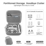 Skyreat Neo Case, Portable PU Leather Small Shoulder Bag for DJI Neo Drone and Batteries Accessories