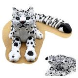 Yipintang 3D Printed Creature Flexible Animals - 8 Inches Fidget Animal for Desk Décor (Snow Leopard)