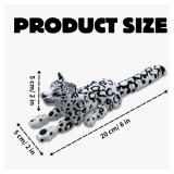 Yipintang 3D Printed Creature Flexible Animals - 8 Inches Fidget Animal for Desk Décor (Snow Leopard)