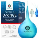 Medi Grade 2-in-1 Ear Bulb Syringe and Nose Cleaning Kit 2.54 fl oz  Quad-Stream Ear Wax Removal Tool with Nasal Irrigator Tip for Babies Toddlers  Travel-Friendly Ear Cleaning Kit and Nasal Rinsi