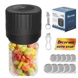 Electric-Mason-Jar-Vacuum-Sealer, Automatic Wide Mouth and Regular Mouth Mason Jar Vacuum Sealer Kit, VP06+ Vaccum Sealer for Jars with Opener and 5 Pairs of Lids