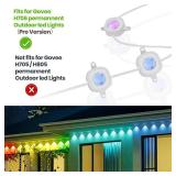 Mounts for Govee Pro Permanent Outdoor LED Lights H706, Bracket Clips Holder for Govee Pro Version Outdoor LED Light (White, 120