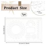 BENECREAT 13.2x8.6Inch Bead Design Board, Clear Acrylic Beading Board Silicone Bead Organizer Board for Bracelet, Jewelry Necklace DIY Making, 3mm Thick