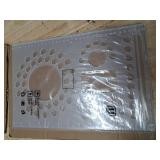 BENECREAT 13.2x8.6Inch Bead Design Board, Clear Acrylic Beading Board Silicone Bead Organizer Board for Bracelet, Jewelry Necklace DIY Making, 3mm Thick