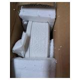 SOUJOY Ceramic Tortilla Warmer, 8.5 Inch Embossed Taco Holder with Lid, Microwave and Oven Safe Tortilla Storage Container for Mexican Party Tuesday Night, Hold up to 12 Tortillas, White