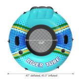 Jasonwell Inflatable River Tube Float - Heavy Duty River Float Pool Floats Lake Premium Water Tubes for Floating Recreational River Raft Lounge Floaties with 2 Cup Holders for Adult