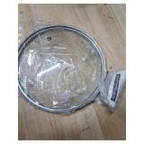 TECHEF 8 Inch Tempered Glass Lid  Fits 8 Frying Pans and Pots  Steam Vent, Stainless Steel Rim  Oven and Dishwasher Safe  Made in Korea