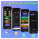 VDIKKS Devil Eyes Light for Windshield, 23\×5\in Flexible Bluetooth APP Control Scrolling LED Car Sign Full Color Display Custom Text Pattern Animation Programmable LED Sign for Car Truck (1PCS)in