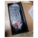 Vincos Universal 38\and916\in 400ml Aluminum Oil Catch Can Dual Cylinder Polish Baffled Engine Air Oil Separator Tank Reservoir Kit with Breather Black Small Drain and High Pressure Hose Line Tubein