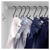 12 Pack 4-12 Inch S Hooks, Large Vinyl Coated Closet Hooks Non Slip Heavy Duty for Hanging, Steel Metal Black Rubber Coated for Jeans Plants Clothes Pot Pan Cups Towel