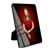 Bluesun 6x8 Picture Frame Black, hanging picture frame, Matted for wall and tabletop Decor (6x8, black)