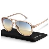 livho Trendy Polarized Aviator Sunglasses Women Men, Retro Sun Glasses for Women Men 2025, Oversized UV Protection Shades