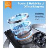 TORRAS Strong Magnetic and Seamless Stand for Samsung Galaxy S25 Ultra Case, Fit for MagSafe, Mil-Grade Drop Protection, Kickstand for Samsung Galaxy S25 Ultra Case, Translucent BackBlack Edge