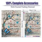 BOHADIY Butterfly Diamond Painting Kits for Adults 5D Diamond Art Kits for Adults Kids Beginner, DIY Full Drill Diamond Dots Paintings with Diamonds Gem Art and Crafts for Adults Home Wall Decor