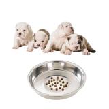 SPOT Puppy Litter Dishwasher-Safe Stainless Steel Feeder Pan, Rust-Proof, Low Sides for Easy Access, for Single or Multiple Puppies, 10\ Diameter x 1.25\in Depth, Holds 5 Cups (40 oz)in