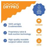 DRYPRO Vacuum Sealed Waterproof Leg Cast Cover - Sized for Both Kids and Adults - Ideal for The Bath Shower or Swimming - Small Full Leg  (FL-12-PRO)