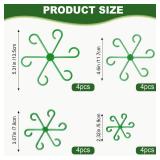 Virmoek 16PCS Plant Stem Support, Plant Stem Holder for Indoor Plants, Climbing Houseplant Stem Supports, Reusable Plant Stabilizer