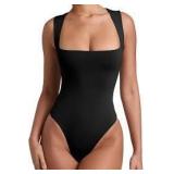 Reoria Small Black Bodysuit