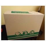 Odds & Ends Mixed Merchandise Lot Box is 17" x 13" x 11" (1.7 cubic feet) Green