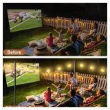 6 Pack String Light Poles for Outside, Heavy-Duty Metal Light Poles for Outdoor String Lights with Fork, Adjustable Lighting Accessories for Patio Decor Backyard Yard Pergola Garden Decorations - Reta