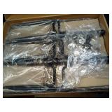 6 Pack String Light Poles for Outside, Heavy-Duty Metal Light Poles for Outdoor String Lights with Fork, Adjustable Lighting Accessories for Patio Decor Backyard Yard Pergola Garden Decorations - Reta