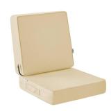 IPYNBAP Outdoor Chair Cushions, Waterproof Patio Chair Cushions 24x24x4 Inch, Outdoor Cushions with Removable Cover for Sofa, Fade Resistant Patio Cushions for Outdoor Furniture, Beige - Retail: $60