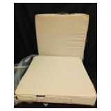 IPYNBAP Outdoor Chair Cushions, Waterproof Patio Chair Cushions 24x24x4 Inch, Outdoor Cushions with Removable Cover for Sofa, Fade Resistant Patio Cushions for Outdoor Furniture, Beige - Retail: $60