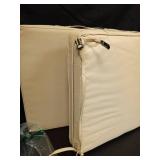 IPYNBAP Outdoor Chair Cushions, Waterproof Patio Chair Cushions 24x24x4 Inch, Outdoor Cushions with Removable Cover for Sofa, Fade Resistant Patio Cushions for Outdoor Furniture, Beige - Retail: $60