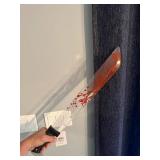 24\" Plastic Bloody Machete Costume Accessory - Retail: $20
