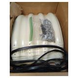 18 piece Raised Garden Bed Kit, 3.5x3.5x1.4Ft Outdoor Zinc-Aluminum-Magnesium Metal Flower Beds Stainless Steel Patio Ground Planter for Planting Vegetables (Ivory) - Retail: $90