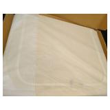 FHSQX 3 Pack Clothes Storage Bins - Foldable Metal Frame Storage Box - Stackable Linen Fabric Container Organizer Set with Carrying Handles and Clear Window (Beige, 19.7x15.7x13inch(66L)) - Retail: $5