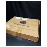 FHSQX 3 Pack Clothes Storage Bins - Foldable Metal Frame Storage Box - Stackable Linen Fabric Container Organizer Set with Carrying Handles and Clear Window (Beige, 19.7x15.7x13inch(66L)) - Retail: $5