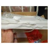 ZEXVIDA 3-Tier Vinyl Record Player Stand, End Table for Album Storage, 28\" H Record Player Stand with Storage Up to 120 Albums, Side Table for Living Room Bedroom - Retail: $36