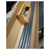 Time Forest 1 Inch Double Curtain Rods for Windows 72 to 144 Inches(6-12 Feet), Adjustable Heavy Duty Curtain Rod with Classic Cap Finial, Telescoping Modern Style Decorative Drapery Rod, Black - Reta