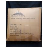 EAGLE PEAK Tufted Outdoor/Indoor High Back Patio Chair Cushions, Set of 2, 46